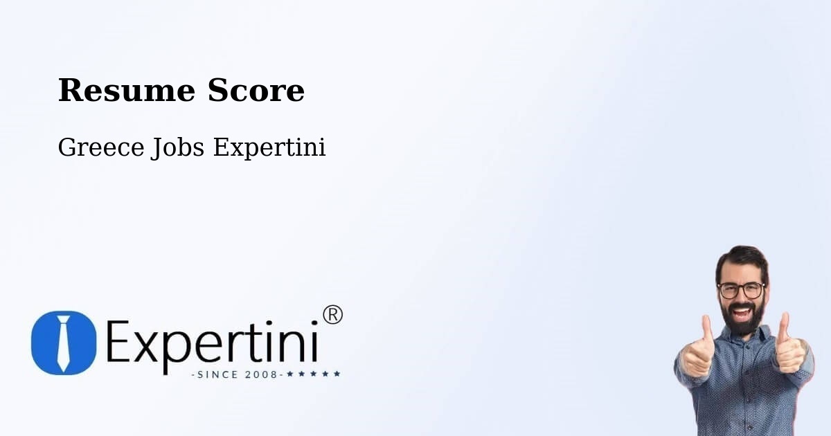 Resume Score & Job Description Match Tool – Andravída - Greece Jobs Expertini